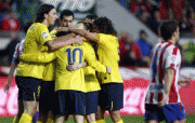 Sporting Gijon vs Barca Pictures, on 30/01/10